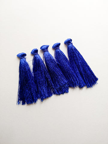 Royal Blue - Silk Tassels (Pack of 5)
