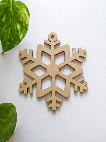 Snowflake Ornament - MDF Cutout