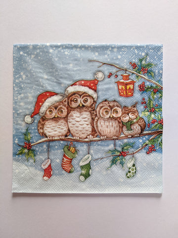 Snowy Owl - Decoupage Napkin