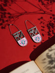 Sober Florals - Handpainted Earrings