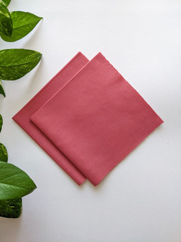 Taffy Pink - Poplin Cotton Fabrics (Pack of 2)