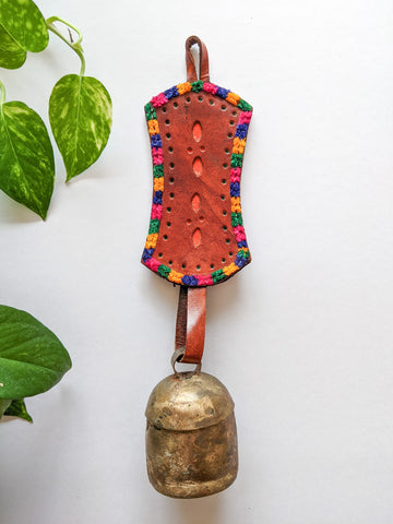 Tan Swara - Leather Bell Hanging