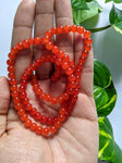 Terracotta Orange - 6mm Glass Beads