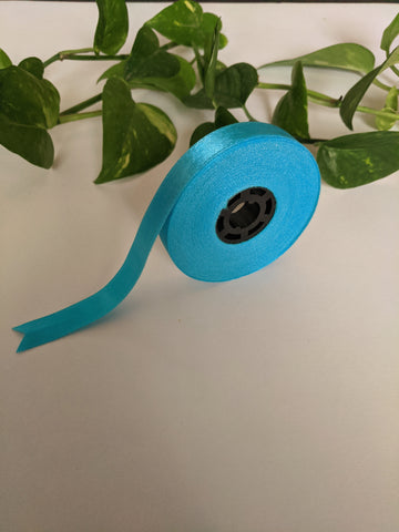 Turquoise - Satin Ribbon (0.5 inch)