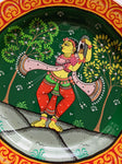Yellow Dafli - Hand-painted Pattachitra Wall Plate