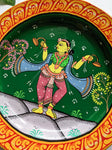 Yellow Manjeera - Hand-painted Pattachitra Wall Plate