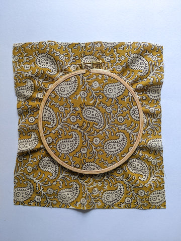 Yellow Paisley - Printed Fabric