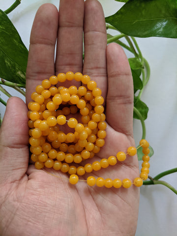 Yellow - 6mm Glass Beads - Craft Store of India