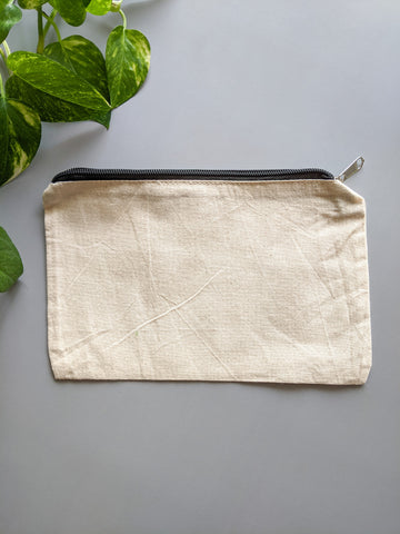 Canvas Zipper Pouch – Craft Store of India