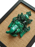 Green Ganesha - Wall Frame