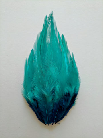 Lagoon Shades - Long Pointed Natural Feathers (100 Pieces)
